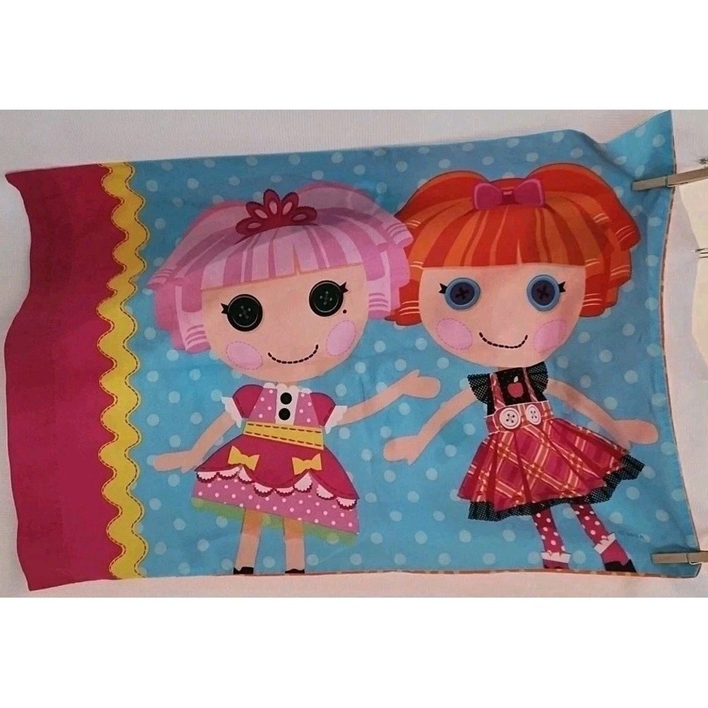 Lalaloopsy Pillowcase Pink Yellow Double Sided Cotton